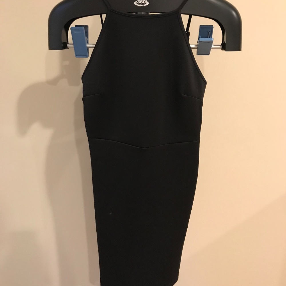 New Forever 21 Black Open Back Bodycon Dress